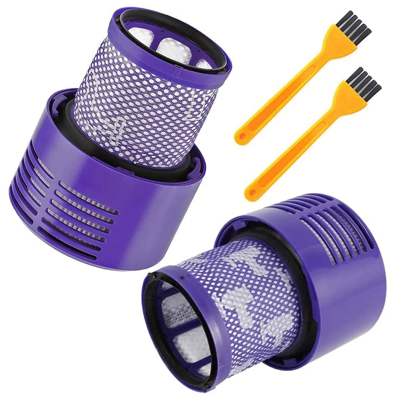 2 Pcs Washable Replacement Filter With 2 Pcs Cleaning Brush For Dyson V10 SV12 Vacuum Cleaner Replacement Parts
2 Pcs Washable Replacement Filter With 2 Pcs Cleaning Brush For Dyson V10 SV12 Vacuum Cleaner Replacement Parts