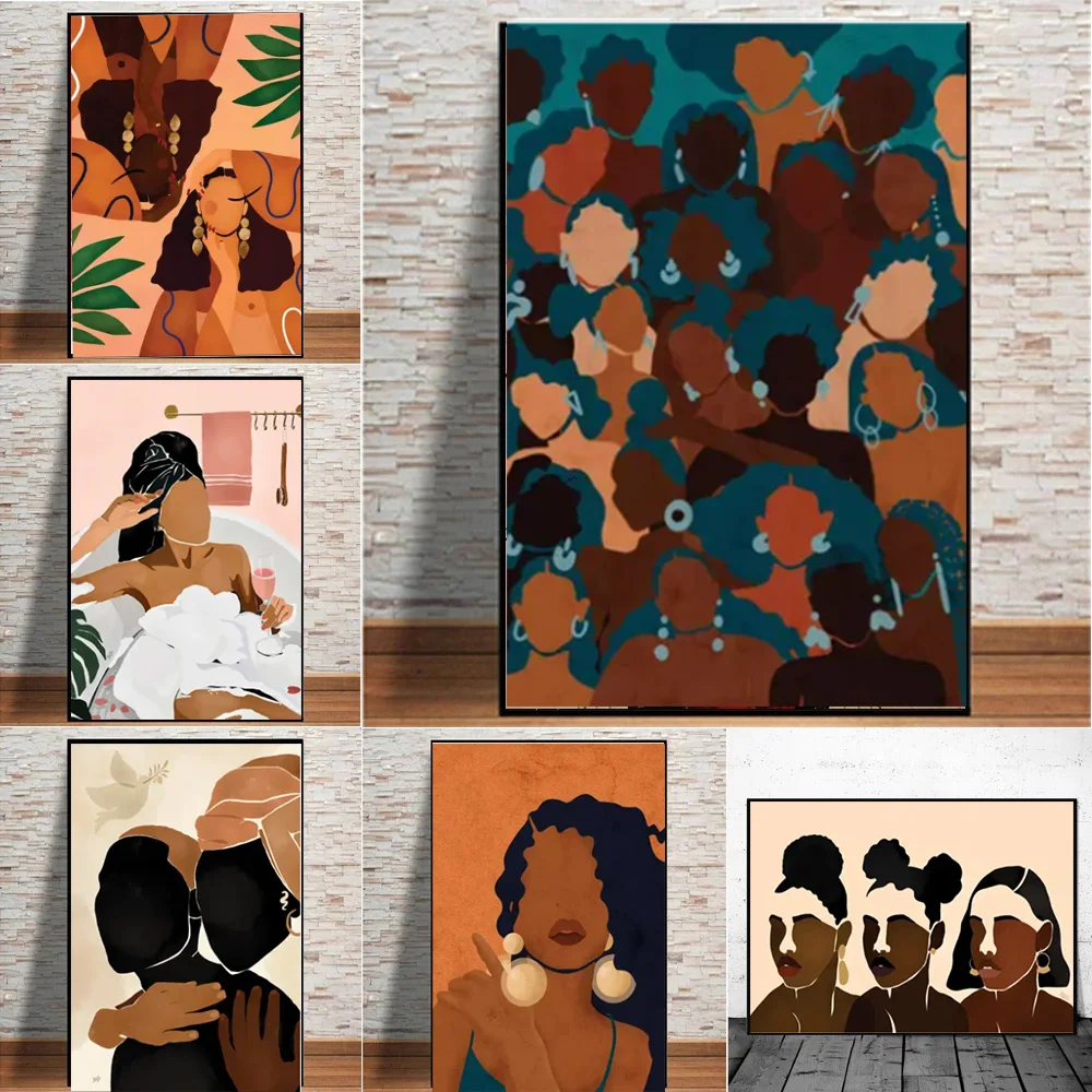 Abstract Black Africa Woman Canvas Painting Best Friends Aqua Girls Posters And Prints For Living Room Modern Home Decor
Abstract Black Africa Woman Canvas Painting Best Friends Aqua Girls Posters And Prints For Living Room Modern Home Decor