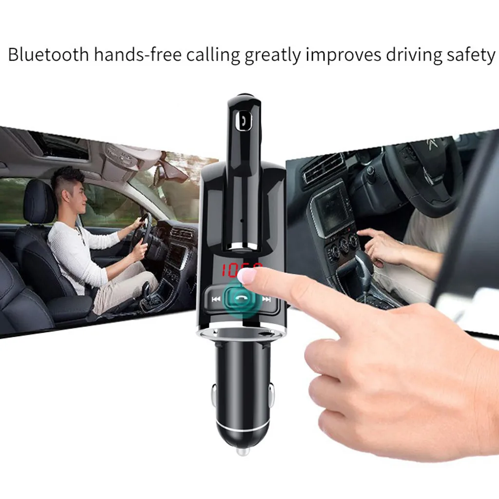 Франшиза 2019 Новый 1 шт. Bluetooth автомобильный комплект громкой связи fm-передатчик