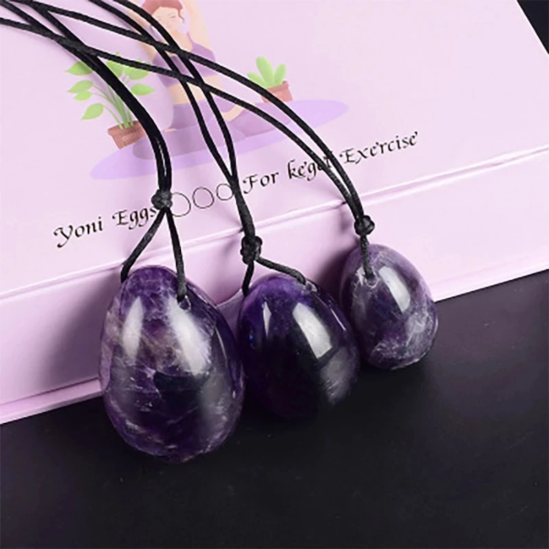 Тренажер для укрепления мышц влагалища с аметистом и нефритом 
Тренажер для укрепления мышц влагалища с аметистом и нефритом