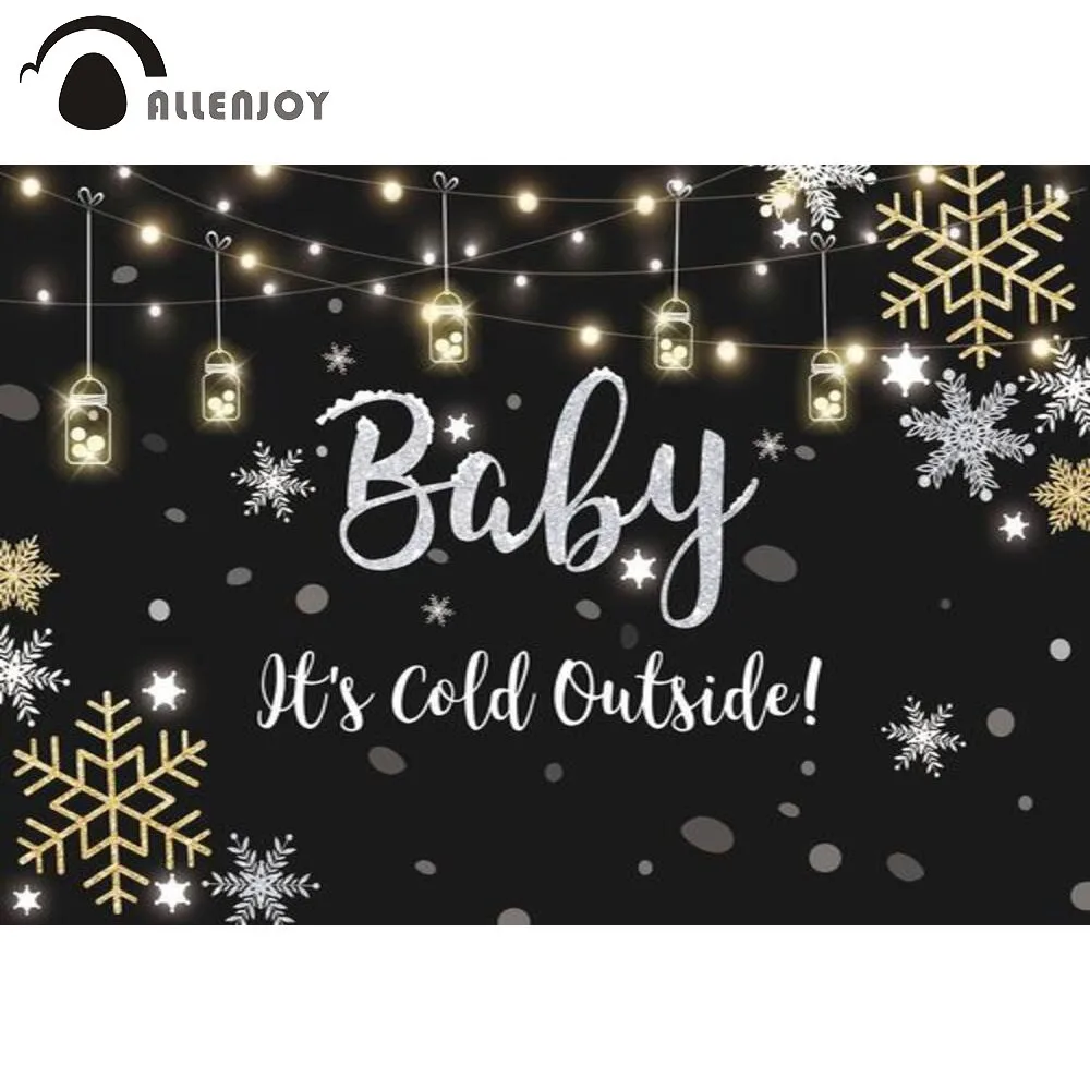 Allenjoy Baby Shower Background It is Cold Outside Glitter Lights Snowflake Winter Happy Birthday Party Backdrop Photophones
Allenjoy Baby Shower Background It is Cold Outside Glitter Lights Snowflake Winter Happy Birthday Party Backdrop Photophones