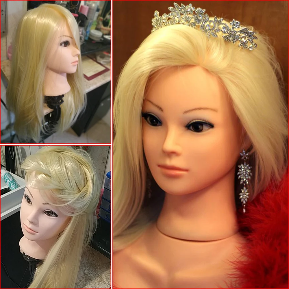 Голова манекена для женщин с куклами волос длина 65 см демонстрации
