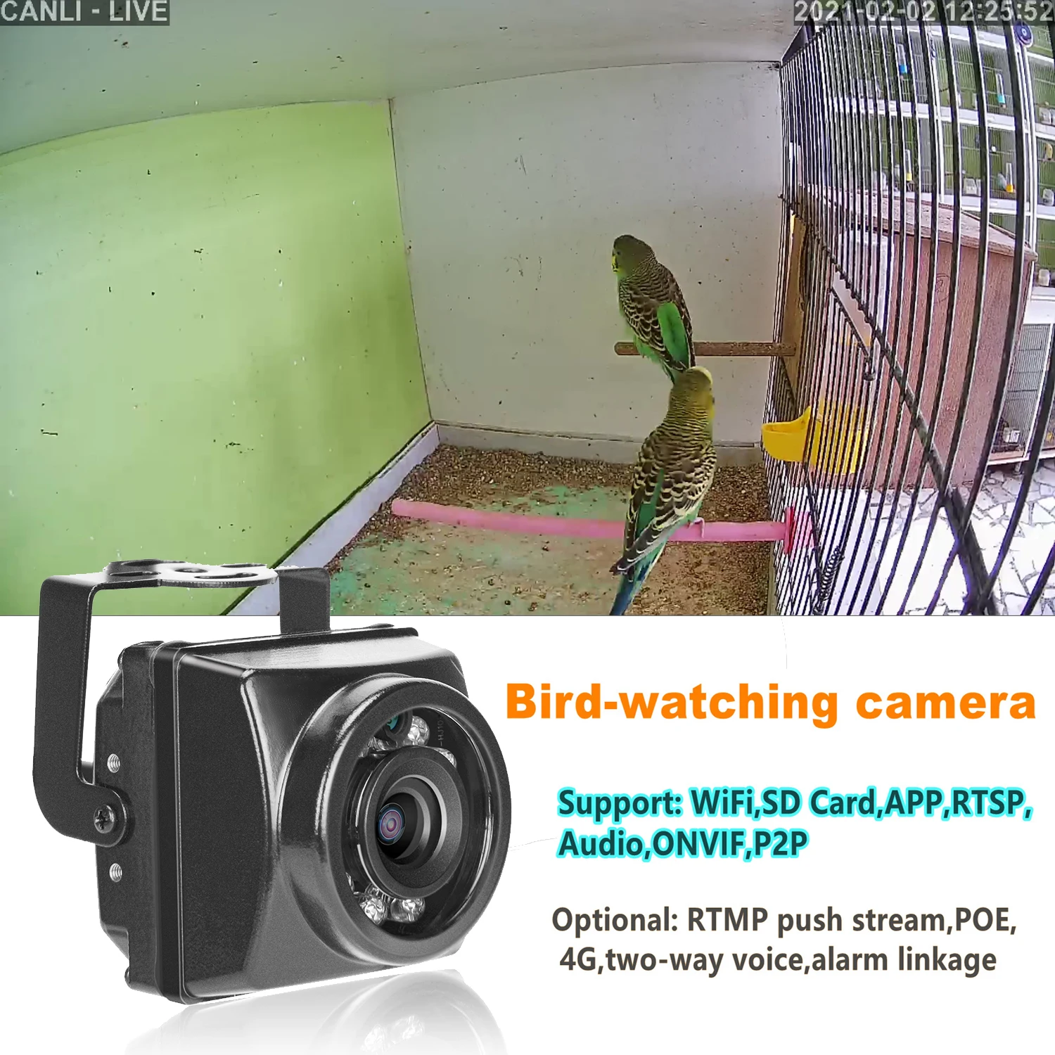 Wide-angle audio video security camera surveillance P2P small outdoor mini infrared IP POE camera night vision IPC
Wide-angle audio video security camera surveillance P2P small outdoor mini infrared IP POE camera night vision IPC