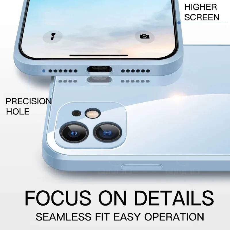 Чехол для телефона из закаленного стекла iPhone 13 12 Mini 11 Pro Max SE 2020 Xs XR X 7 8 Plus чехол с
