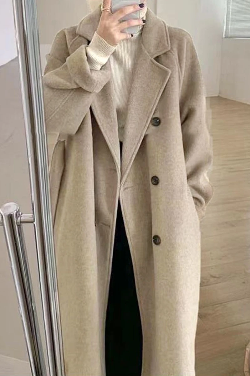 2021 Winter New Women'S Woolen Coat Mid-Length Over-The-Knee Fashionable Temperament Woolen Coat
2021 Winter New Women'S Woolen Coat Mid-Length Over-The-Knee Fashionable Temperament Woolen Coat
