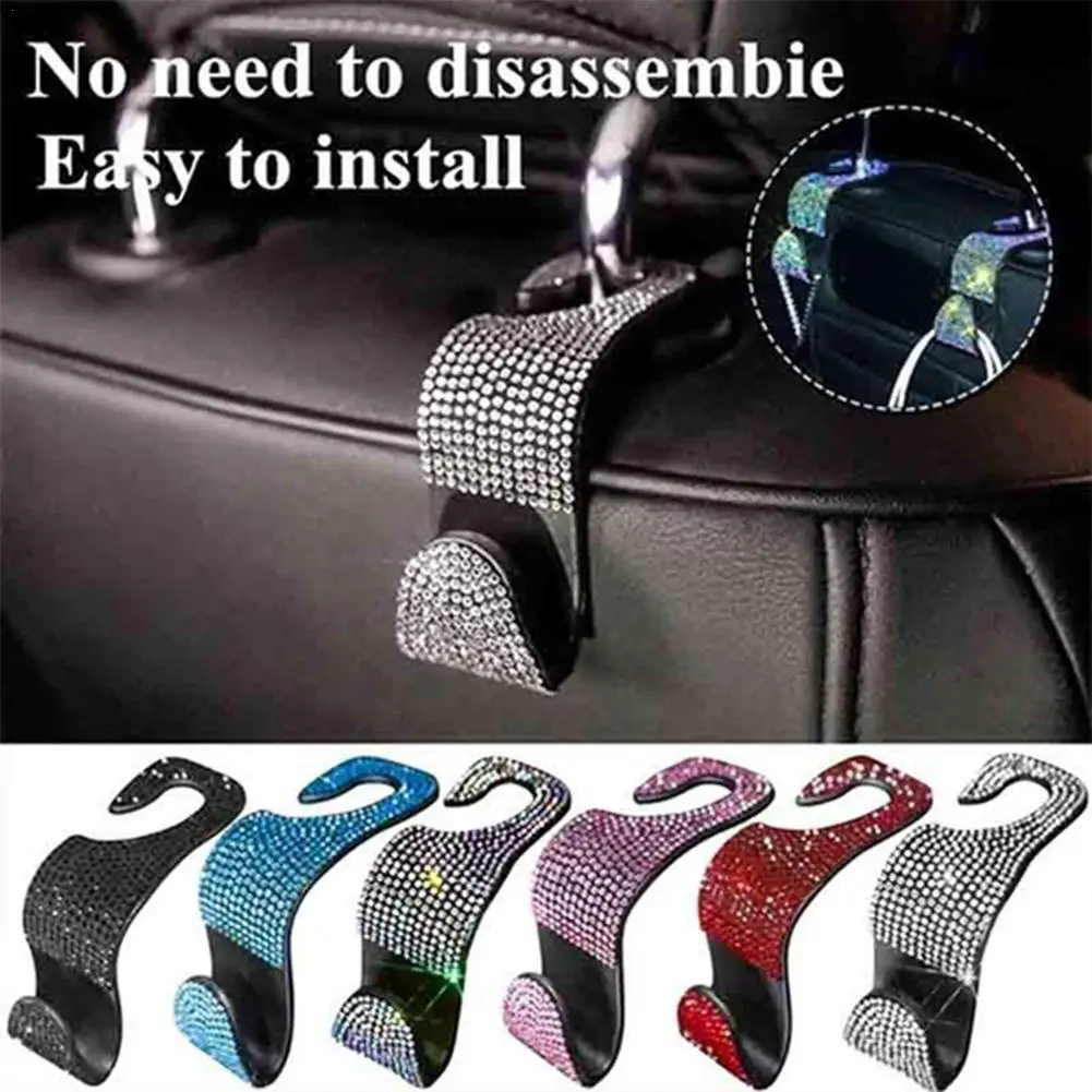 Car Back Seat Hook Rhinestones Crystal Handbag Headrest Hanger Car Accessories Car Clips Seat Back Hooks Multifunctional Hook
Car Back Seat Hook Rhinestones Crystal Handbag Headrest Hanger Car Accessories Car Clips Seat Back Hooks Multifunctional Hook