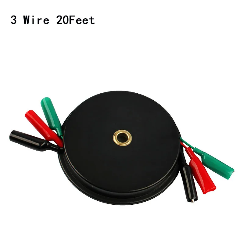20Feet Multimeter Test Lead 18 Gauge Alligator Clip 2/3wire Retractable Reel Measuring Instrument Electrician Teater Repair Tool
20Feet Multimeter Test Lead 18 Gauge Alligator Clip 2/3wire Retractable Reel Measuring Instrument Electrician Teater Repair Tool