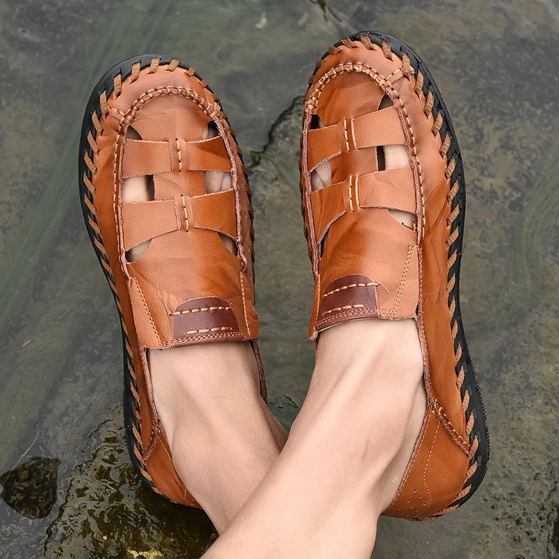 Sandalen Herren Sandals Men Leather Sandalias Hombre Verano Transpirables Man 2019 Summer Sandalet Erkek Rubber Fashion For
Sandalen Herren Sandals Men Leather Sandalias Hombre Verano Transpirables Man 2019 Summer Sandalet Erkek Rubber Fashion For