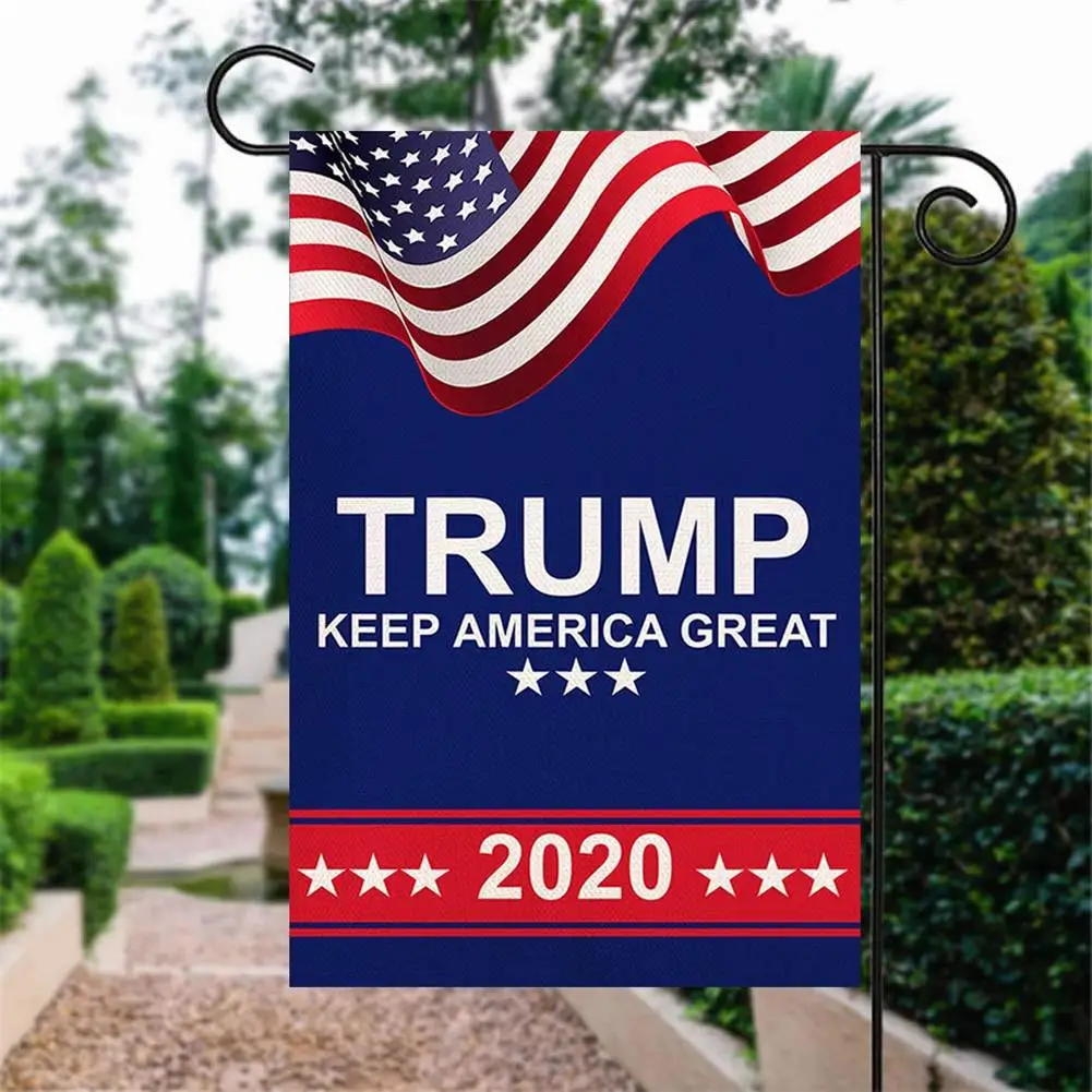 Новый Большой американский президент Дональд Трамп флаг 2020 двусторонняя ткань