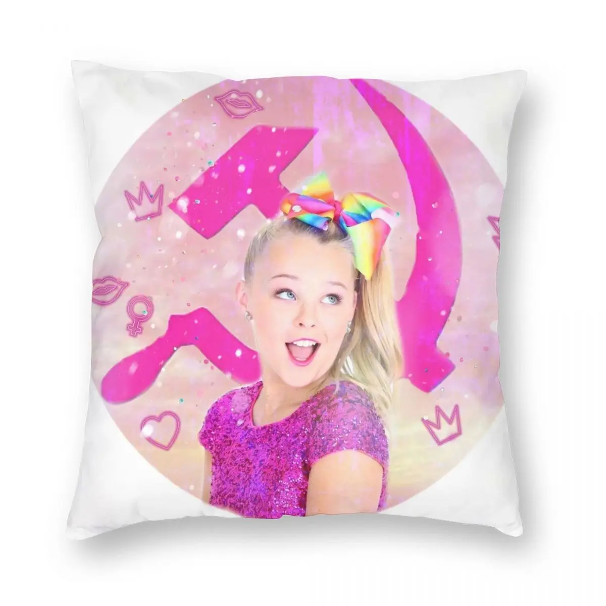 Jojo Siwa Communism Pillowcase Polyester Linen Velvet Printed Zip Decorative Throw Pillow Case Home Cushion Cover
Jojo Siwa Communism Pillowcase Polyester Linen Velvet Printed Zip Decorative Throw Pillow Case Home Cushion Cover