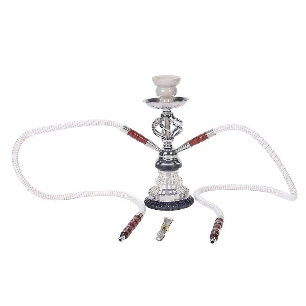 Metal Hookah Set, Double Tube Glass Hookah Bar ktv Chicha Narghile Accessories Shisha Pipe Ceramic Bowl Smoking set Accessories
Metal Hookah Set, Double Tube Glass Hookah Bar ktv Chicha Narghile Accessories Shisha Pipe Ceramic Bowl Smoking set Accessories