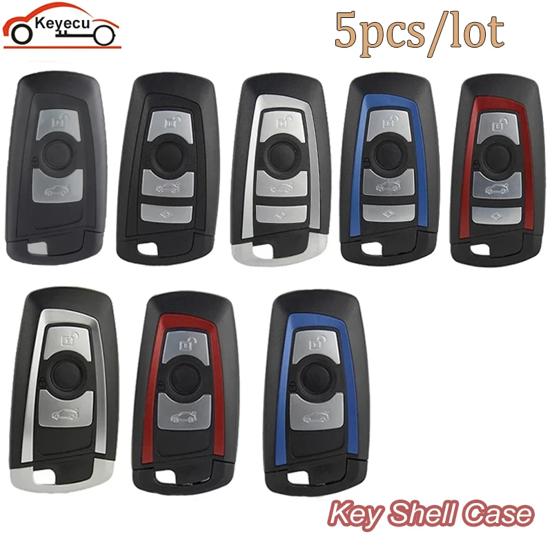 KEYECU 5x Smart Remote Car Key Shell Fob 3 /4 Buttons For BMW CAS4 F 3 5 7 Series E90 E92 E93 X5 F10 F20 F30 F40 Key Case Cover
KEYECU 5x Smart Remote Car Key Shell Fob 3 /4 Buttons For BMW CAS4 F 3 5 7 Series E90 E92 E93 X5 F10 F20 F30 F40 Key Case Cover
