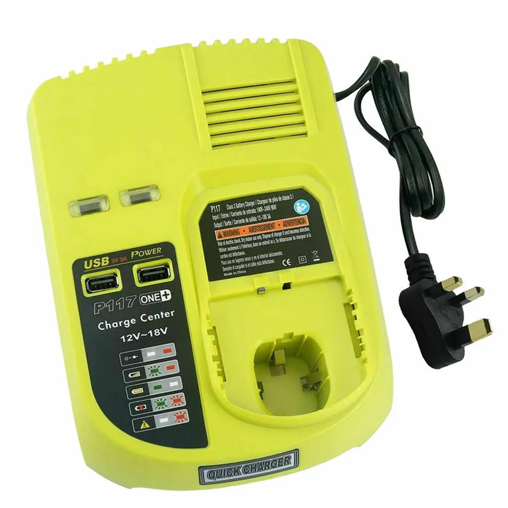 12-18V Charge Batteries P108 P117 Lithium Nickel Battery Charger ADC Conversion Charger with USB Interface Power Tool Accessory
12-18V Charge Batteries P108 P117 Lithium Nickel Battery Charger ADC Conversion Charger with USB Interface Power Tool Accessory