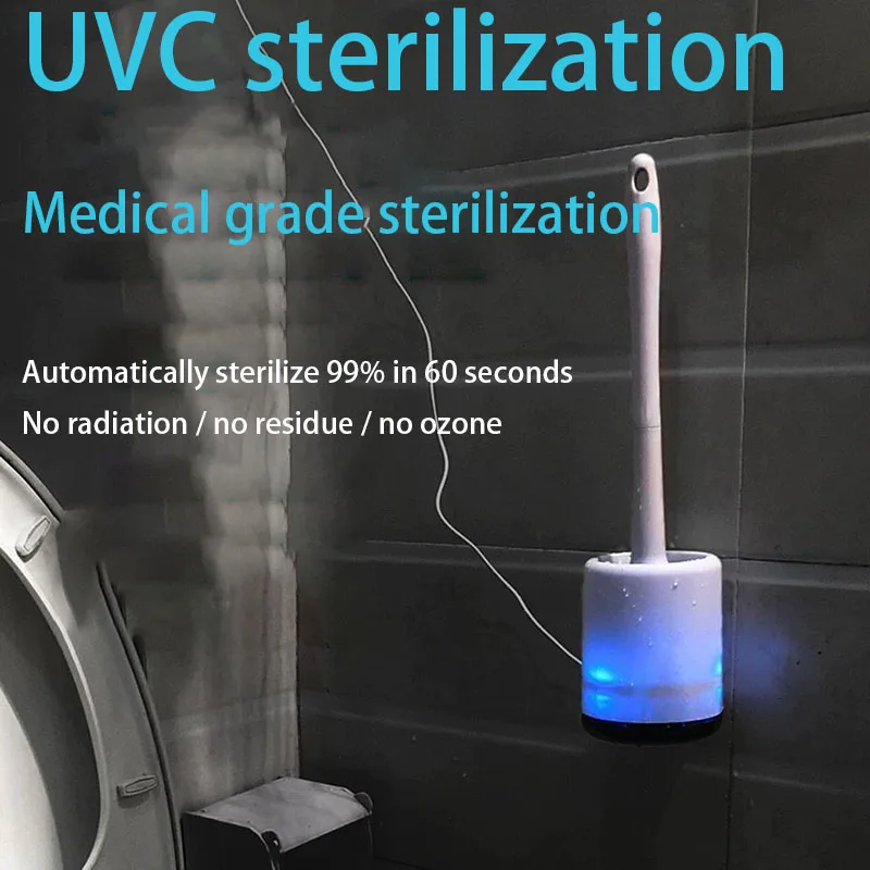 Toilet Brush Smart Uv Ozone Disinfection Silicone Cleaning Brush Bathroom Wall-Mounted Wc Toilet Brush Bathroom Accessories
Toilet Brush Smart Uv Ozone Disinfection Silicone Cleaning Brush Bathroom Wall-Mounted Wc Toilet Brush Bathroom Accessories