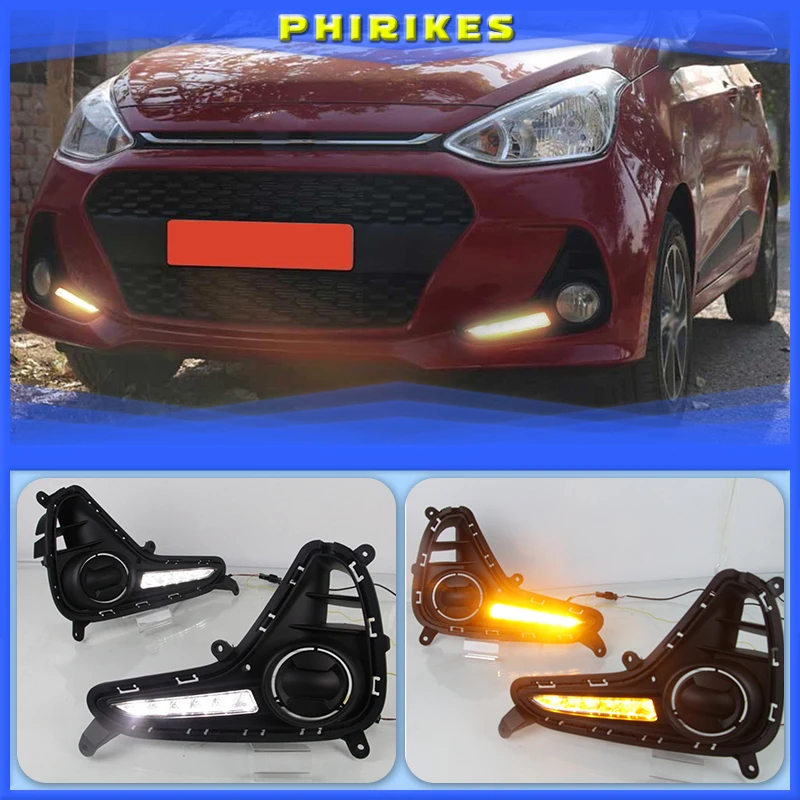 1set For Hyundai Grand I10 2017 2018 2019 DRL Daytime Running Light fog lamp Relay LED Daylight with turn signal
1set For Hyundai Grand I10 2017 2018 2019 DRL Daytime Running Light fog lamp Relay LED Daylight with turn signal