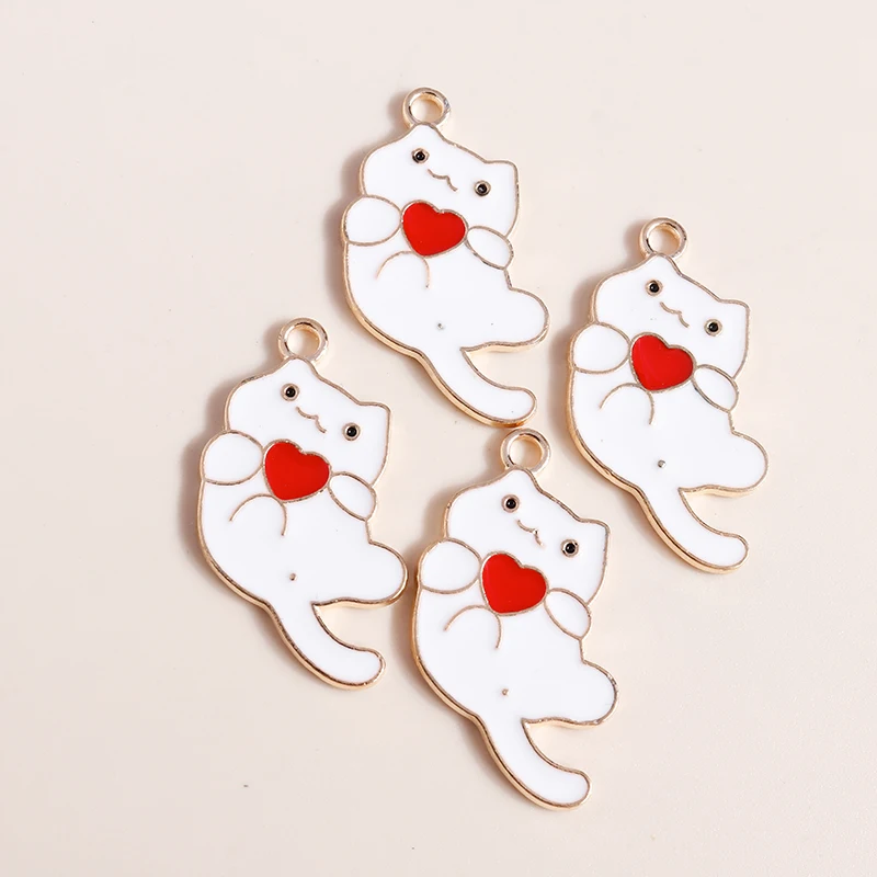 10pcs 17*29mm Charms Animal Pendants Heart Cat Charms for Necklaces Earrings Making Accessiories Bracelet Charms Craft
10pcs 17*29mm Charms Animal Pendants Heart Cat Charms for Necklaces Earrings Making Accessiories Bracelet Charms Craft