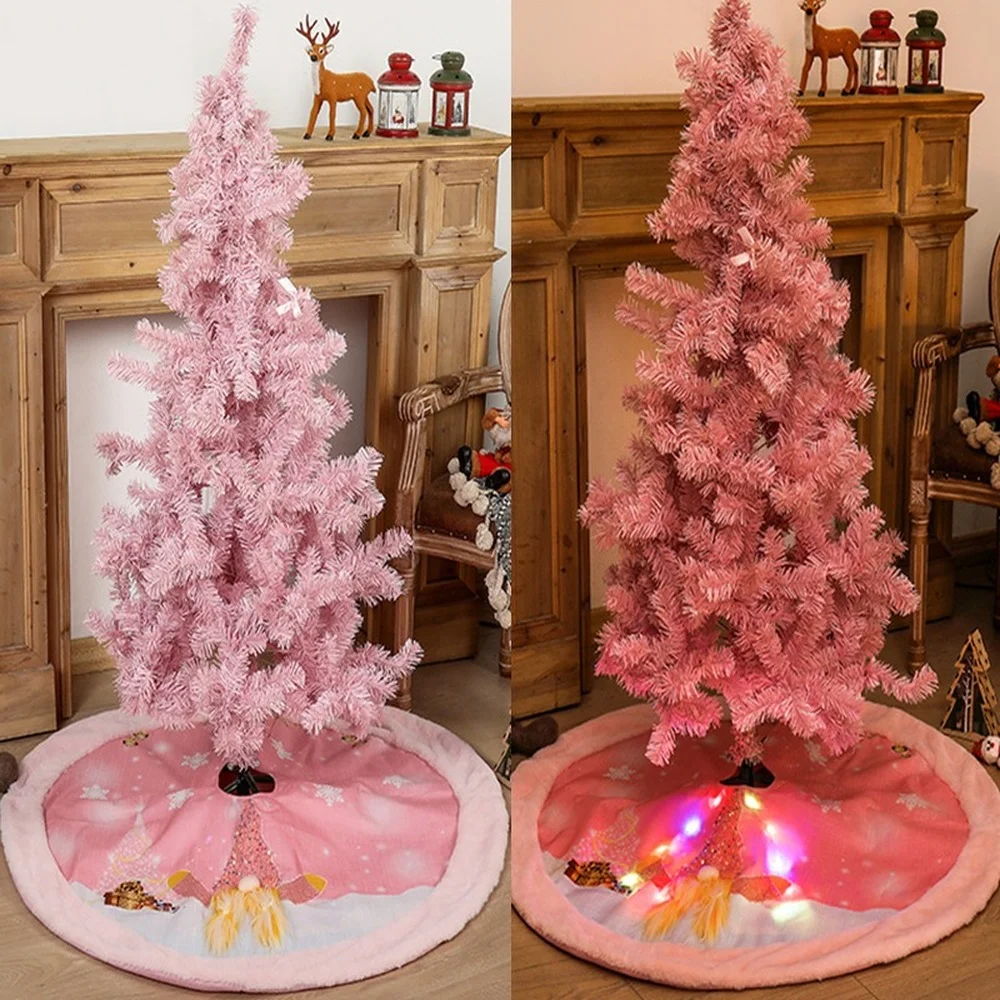 1PCS Rudolph Luminous Christmas Tree Skirt Pink Non-woven Fabric LED Lights Home Holiday Atmosphere Decoration 108cm 
1PCS Rudolph Luminous Christmas Tree Skirt Pink Non-woven Fabric LED Lights Home Holiday Atmosphere Decoration 108cm