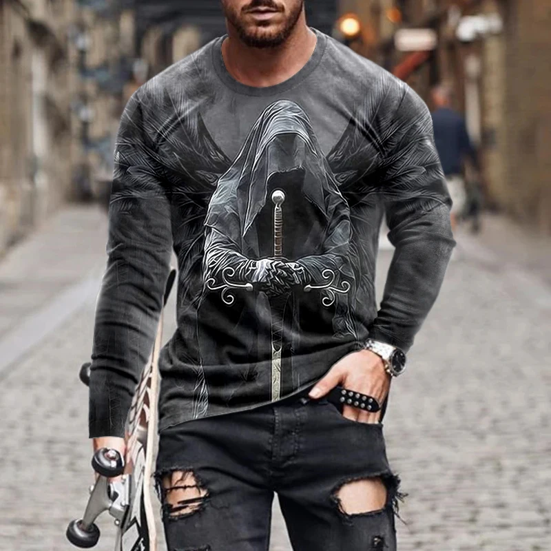 European and American popular men's leisure sports 3D digital printing T-shirt Street trend 3D printing long sleeve T-shirt s-6x
European and American popular men's leisure sports 3D digital printing T-shirt Street trend 3D printing long sleeve T-shirt s-6x