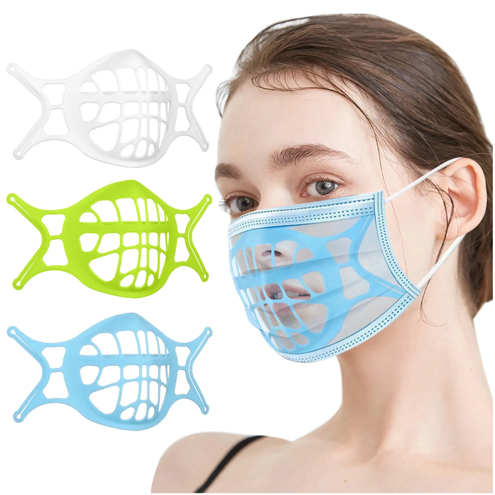 3D Mask Bracket -Silicone Face Mask Bracket-3D Mask Bracket Inner Support Frame Mouth Caps Washable Mascarilla
3D Mask Bracket -Silicone Face Mask Bracket-3D Mask Bracket Inner Support Frame Mouth Caps Washable Mascarilla