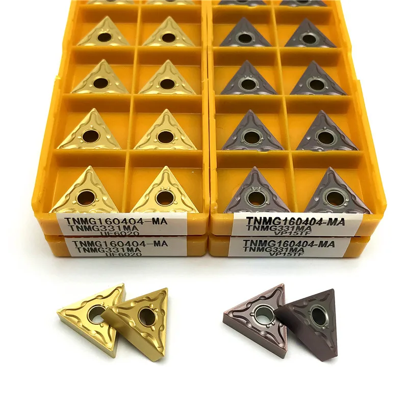 TNMG160404 MA VP15TF External Turning Tools high quality Carbide insert CNC lathe tools Cutting tool TNMG 160404 turning insert
TNMG160404 MA VP15TF External Turning Tools high quality Carbide insert CNC lathe tools Cutting tool TNMG 160404 turning insert