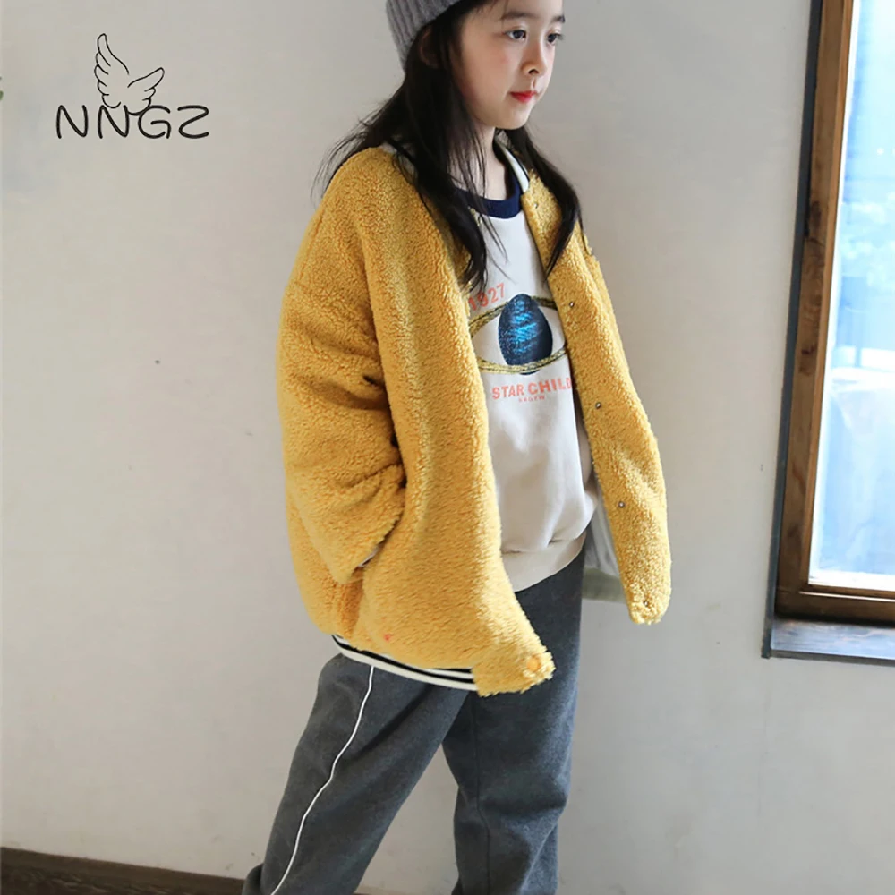 Осенне-зимняя куртка для девочек; Плотное пальто из овечьей шерсти для детей; Детская однотонная одежда с Бейсбольным воротником; Новая мод...
Осенне-зимняя куртка для девочек; Плотное пальто из овечьей шерсти для детей; Детская однотонная одежда с Бейсбольным воротником; Новая мод...