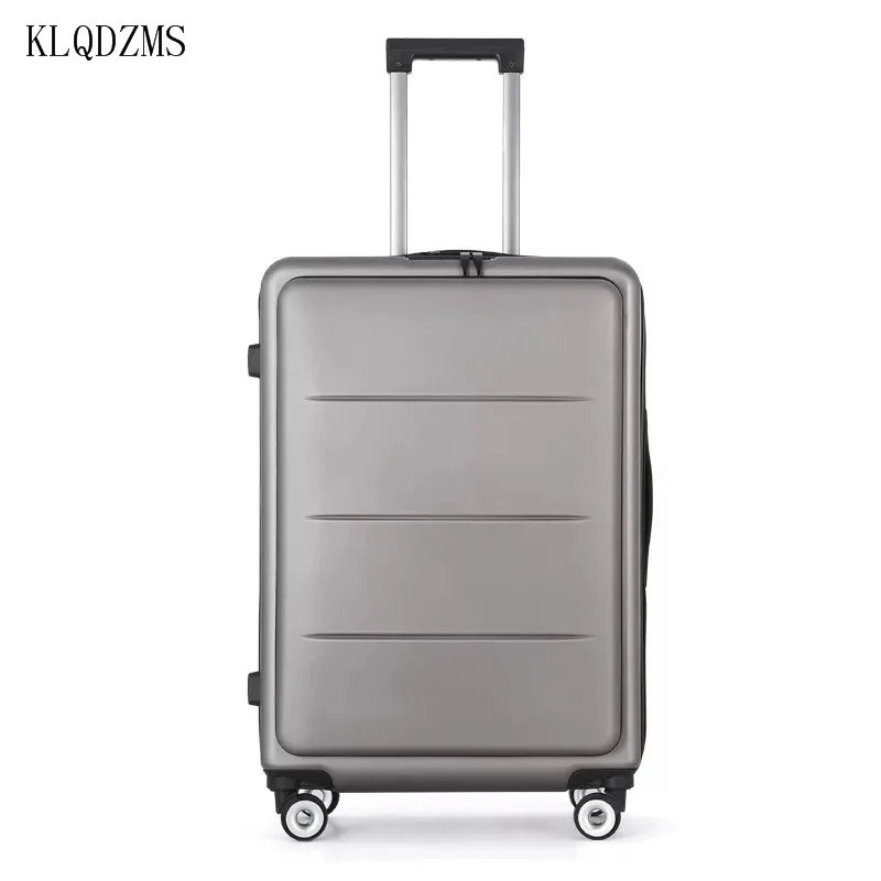 Деловой чемодан KLQDZMS 20 дюймов 22 дюйма 24 с сумкой для ноутбука и двойной молнией