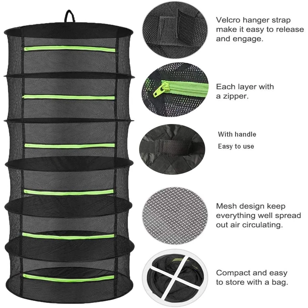 4/6/8 Layers Herb Drying Rack Hanging Mesh Net Dryer Bag Mesh Zipper Closure Petals For Flowers Buds Plants Organizer
4/6/8 Layers Herb Drying Rack Hanging Mesh Net Dryer Bag Mesh Zipper Closure Petals For Flowers Buds Plants Organizer