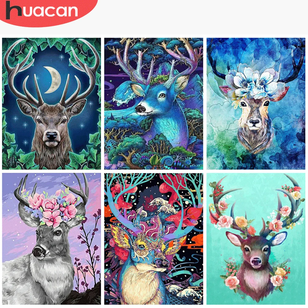 HUACAN 5D DIY Diamond Painting Christmas Deer Diamond Embroidery Animal Mosaic Rhinestones Picture Wall Decor 
HUACAN 5D DIY Diamond Painting Christmas Deer Diamond Embroidery Animal Mosaic Rhinestones Picture Wall Decor