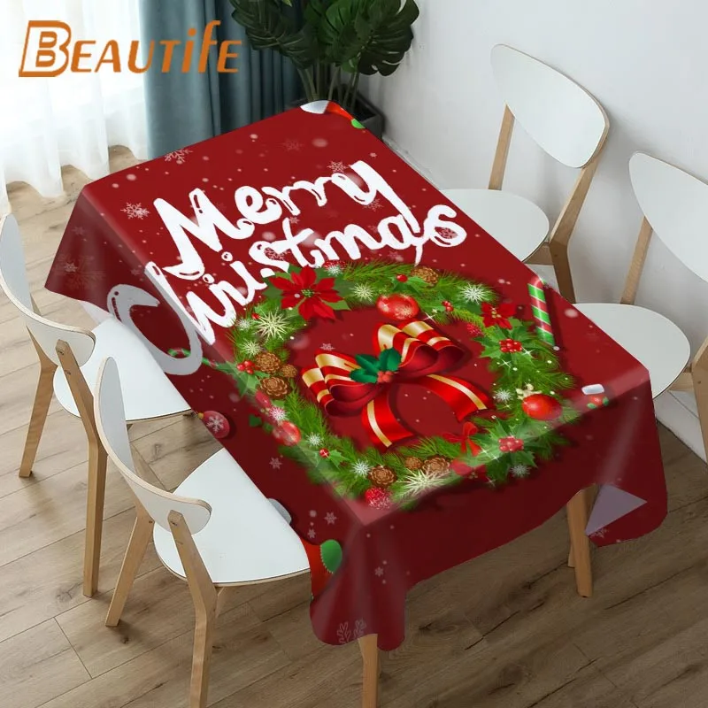 Merry Christmas Garland Tablecloth Custom Square/Rectangular/Round Table Cloth 2022 Happy New Year Table Cover Waterproof Fabric
Merry Christmas Garland Tablecloth Custom Square/Rectangular/Round Table Cloth 2022 Happy New Year Table Cover Waterproof Fabric