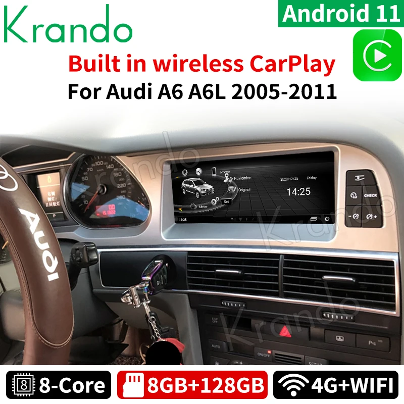 Автомагнитола Krando, 8,8 дюйма, Android 11, для Audi A6 A6L 2005-2011, GPS-навигация, мультимедийный плеер, головное устройство, беспроводная Carplay 8G 128G
Автомагнитола Krando, 8,8 дюйма, Android 11, для Audi A6 A6L 2005-2011, GPS-навигация, мультимедийный плеер, головное устройство, беспроводная Carplay 8G 128G
