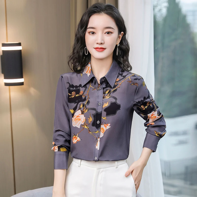 New Fashion Silk Women Blouses Office Lady Shirts Satin Long Sleeve Womens Tops and Blouses Plus Size XXXL Blusas Largas
New Fashion Silk Women Blouses Office Lady Shirts Satin Long Sleeve Womens Tops and Blouses Plus Size XXXL Blusas Largas