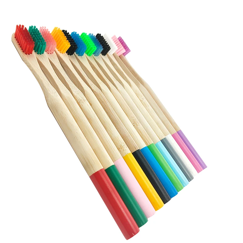 12Pcs Natural Toothbrush Eco-Friendly Rainbow Bamboo Medium Bristle Biodegradable Teeth Brush Solid Bamboo Handle Toothbrush
12Pcs Natural Toothbrush Eco-Friendly Rainbow Bamboo Medium Bristle Biodegradable Teeth Brush Solid Bamboo Handle Toothbrush