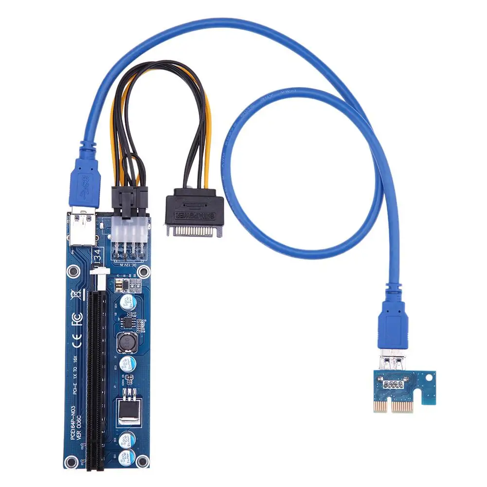 60cm PCI-e 1x to 16x Graphics Extension Cable for Mining USB3.0 8pin Notebook Smartphone Expansion Converter
60cm PCI-e 1x to 16x Graphics Extension Cable for Mining USB3.0 8pin Notebook Smartphone Expansion Converter