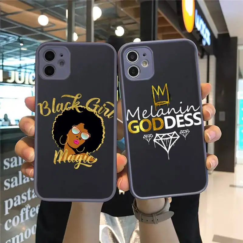 Afro Black Girl Magic Queen Phone Case Dark Blue Transparent Matte For IPhone 7 8 11 12 S Mini Pro X XS XR MAX Plus Cover Shell
Afro Black Girl Magic Queen Phone Case Dark Blue Transparent Matte For IPhone 7 8 11 12 S Mini Pro X XS XR MAX Plus Cover Shell