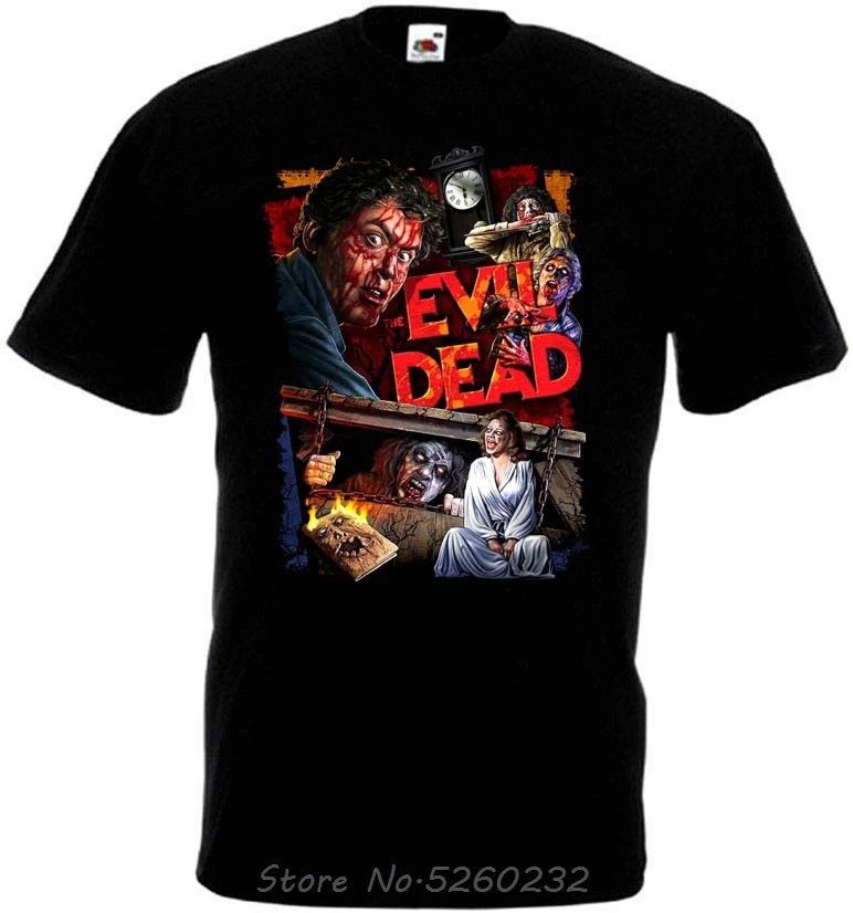 Футболка Evil Dead v.11 Мужская хлопковая повседневная с постером из фильма ужас все