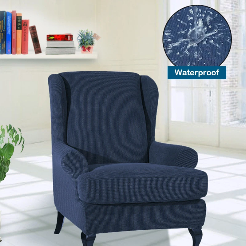 Waterproof Wing Chair Cover Solid Elastic Armchair Slipcover Hotel Banquet High Back Chair Protector Non-slip Single Sofa Cover
Waterproof Wing Chair Cover Solid Elastic Armchair Slipcover Hotel Banquet High Back Chair Protector Non-slip Single Sofa Cover