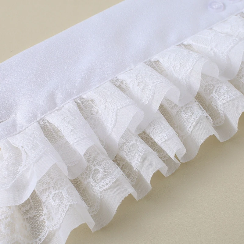 Women Sweet Fake Sleeves Double Layer Ruffles Lace Flared Cuffs Wrist Warmers K3NF
Women Sweet Fake Sleeves Double Layer Ruffles Lace Flared Cuffs Wrist Warmers K3NF