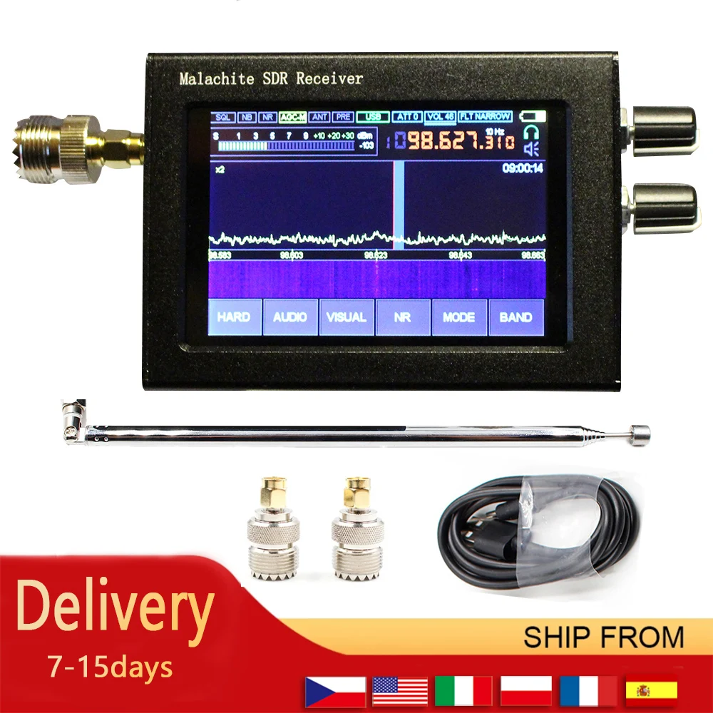 IPS сенсорный экран 50 кгц-2 ГГц и 400 МГц-2 ГГц приемник малахита программное обеспечение радиоприемник DSP AM/SSB/NFM/WFM аналоговая модуляция
IPS сенсорный экран 50 кгц-2 ГГц и 400 МГц-2 ГГц приемник малахита программное обеспечение радиоприемник DSP AM/SSB/NFM/WFM аналоговая модуляция