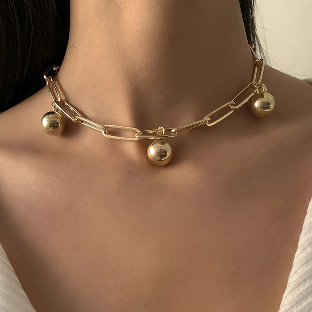 Lacteo Steampunk Hip Hop 3 CCB Balls Pendant Necklace Jewelry For Women 2021 Fashion Trendy Cross Clavicle Chain Choker Necklace
Lacteo Steampunk Hip Hop 3 CCB Balls Pendant Necklace Jewelry For Women 2021 Fashion Trendy Cross Clavicle Chain Choker Necklace