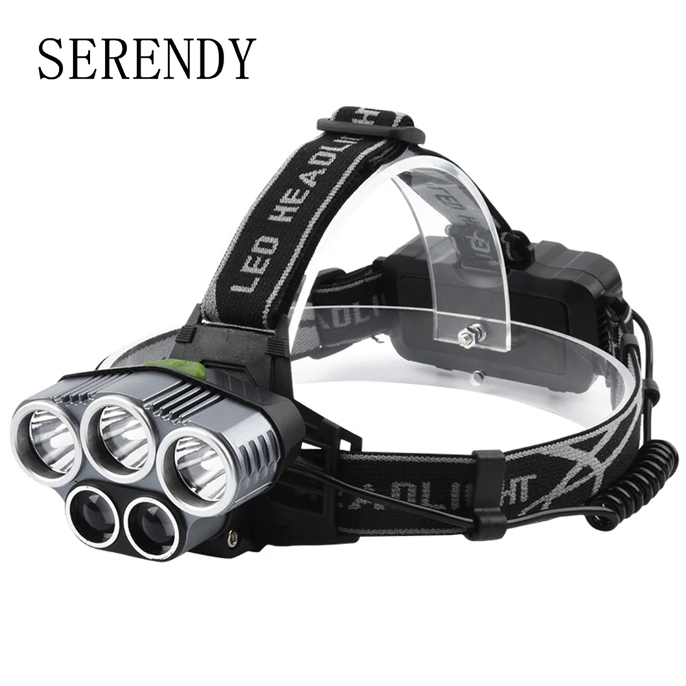 Super Bright 5LED 2*18650 Headlamp Powerful Flashlight Led Lantern For Fishing Hunting Hiking Portable Rechargeable Head Lamp
Super Bright 5LED 2*18650 Headlamp Powerful Flashlight Led Lantern For Fishing Hunting Hiking Portable Rechargeable Head Lamp