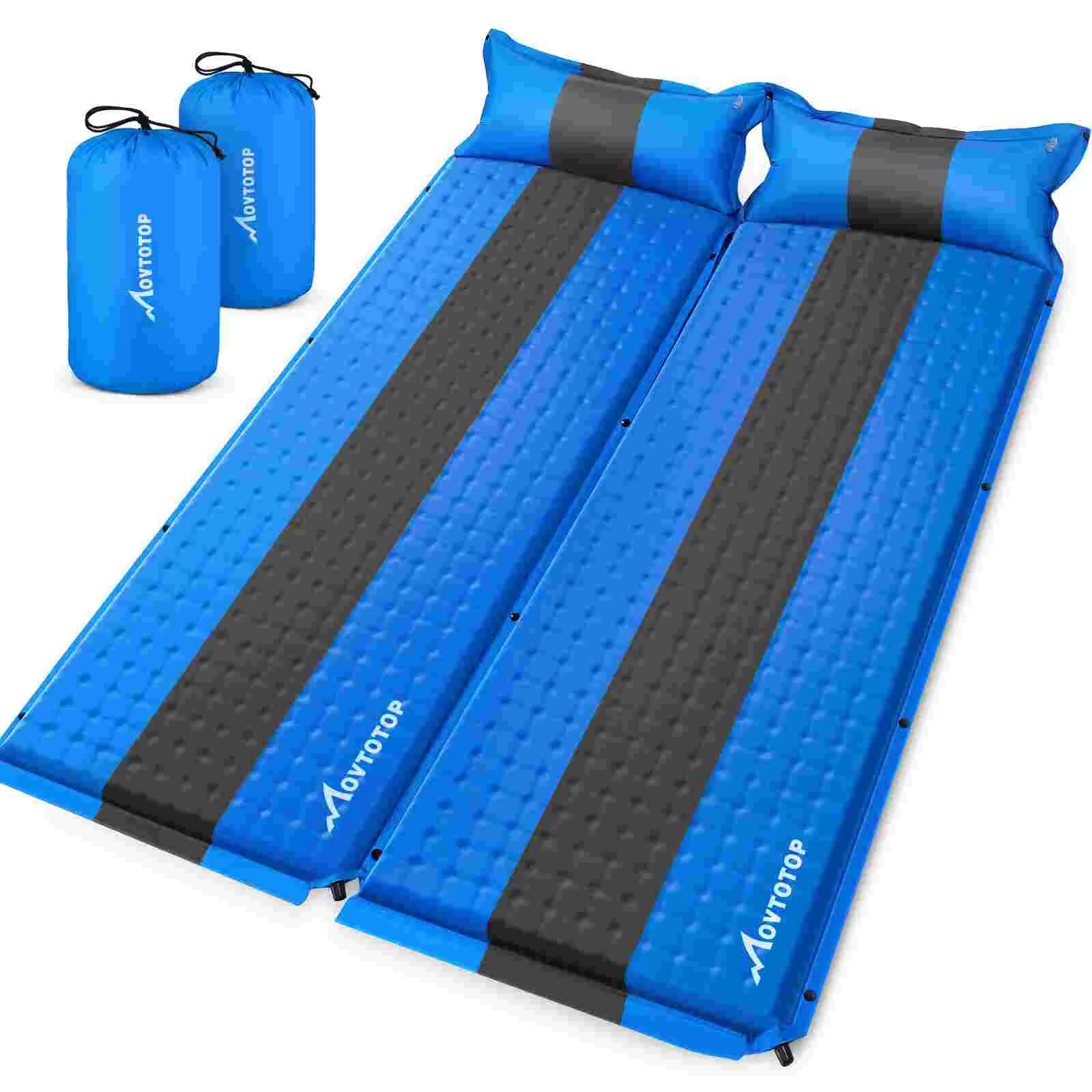 MOVTOTOP 2 Pack Memory Inflatable Sleeping Pads Memory Camping Padding Cushions for Hiking Camping Climbing 196x68x4cm (Sky
MOVTOTOP 2 Pack Memory Inflatable Sleeping Pads Memory Camping Padding Cushions for Hiking Camping Climbing 196x68x4cm (Sky