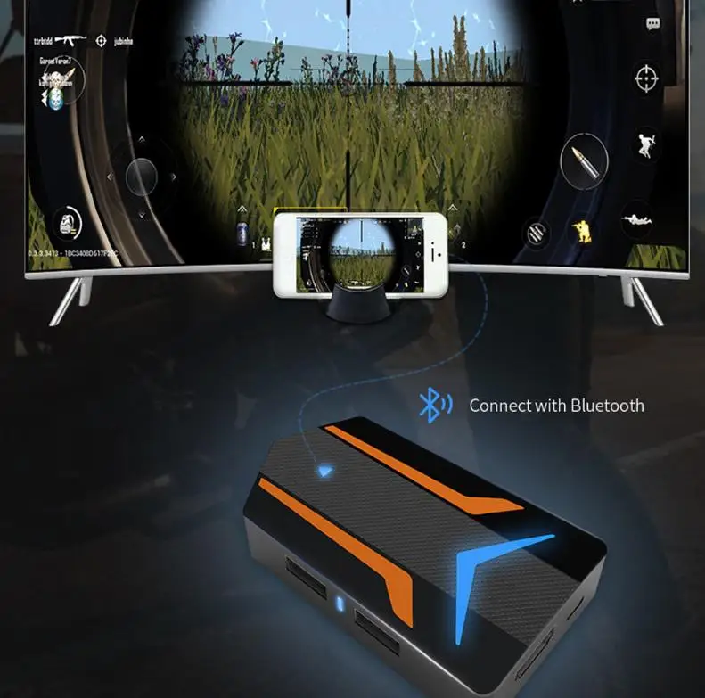 Games Controller for Pubg Extreme Gaming Experience Onebit 4k Big Screen Gamepad Mobile Game Expander Adapter for IOS Android
Games Controller for Pubg Extreme Gaming Experience Onebit 4k Big Screen Gamepad Mobile Game Expander Adapter for IOS Android