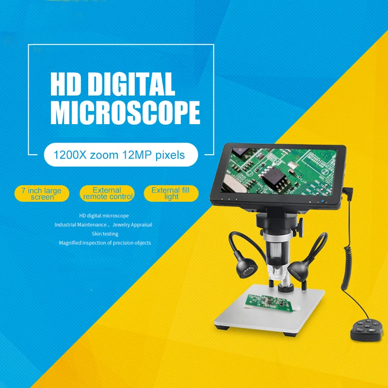 7''1000X HD Electron Microscope Digital Microscope Optical Digital Electronic Magnifier DM9 Household Microscope For Medical Use 
7''1000X HD Electron Microscope Digital Microscope Optical Digital Electronic Magnifier DM9 Household Microscope For Medical Use