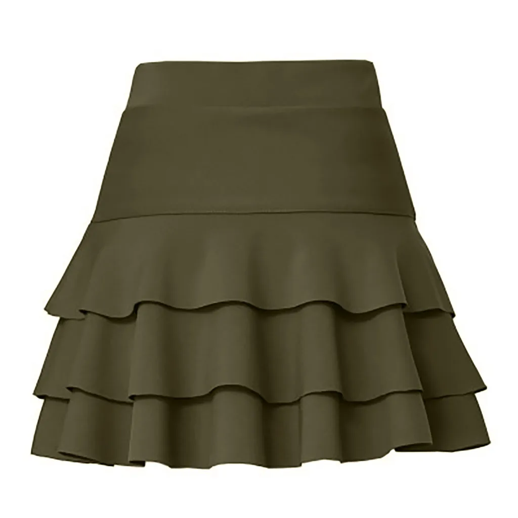 Solid Casual Skirts Women Elastic High Waist Double-Layer Base Skirt With Safety Pants For Ladies Summer Party Mini Skirts 2020
Solid Casual Skirts Women Elastic High Waist Double-Layer Base Skirt With Safety Pants For Ladies Summer Party Mini Skirts 2020