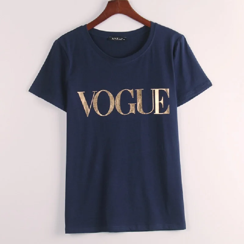 Golden Vouge Letter Print T Shirt Women Short Sleeve O Neck Loose Tshirt 2020 Summer Women Tee Shirt Tops Camisetas Mujer
Golden Vouge Letter Print T Shirt Women Short Sleeve O Neck Loose Tshirt 2020 Summer Women Tee Shirt Tops Camisetas Mujer