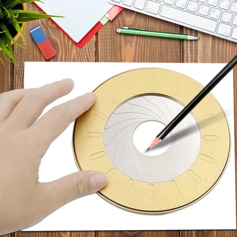 Round Stainless Steel Compas Circle Drawing Tool School Ruler Set Geometry Compass Professional Drawing Compas Adjustable Size
Round Stainless Steel Compas Circle Drawing Tool School Ruler Set Geometry Compass Professional Drawing Compas Adjustable Size