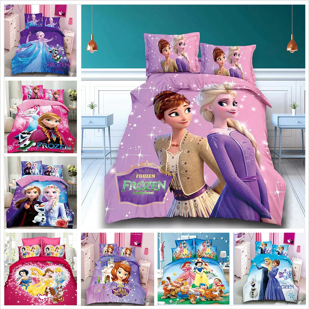 Disney Cartoon Duvet Cover Sets Sheet Bedding Set Frozen Elsa Rapunzel Princess Girls Single Twin Bedlinen For 0.9-1.2m Bed Gift
Disney Cartoon Duvet Cover Sets Sheet Bedding Set Frozen Elsa Rapunzel Princess Girls Single Twin Bedlinen For 0.9-1.2m Bed Gift