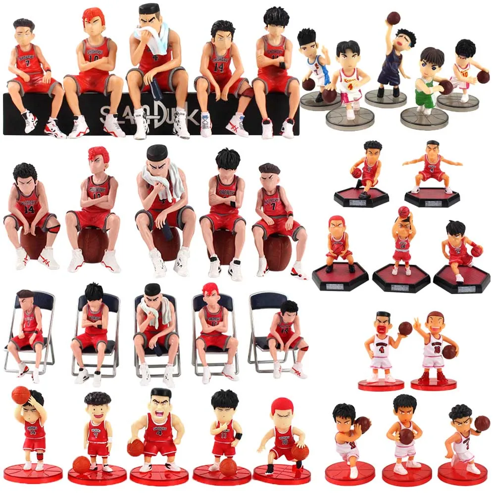 7-11cm 5pcs/set Anime Slam Dunk Figure Toys Shohoku Sakuragi Hanamichi Rukawa Akagi Kaede Takenori Miyagi Ryota Model Dolls
7-11cm 5pcs/set Anime Slam Dunk Figure Toys Shohoku Sakuragi Hanamichi Rukawa Akagi Kaede Takenori Miyagi Ryota Model Dolls