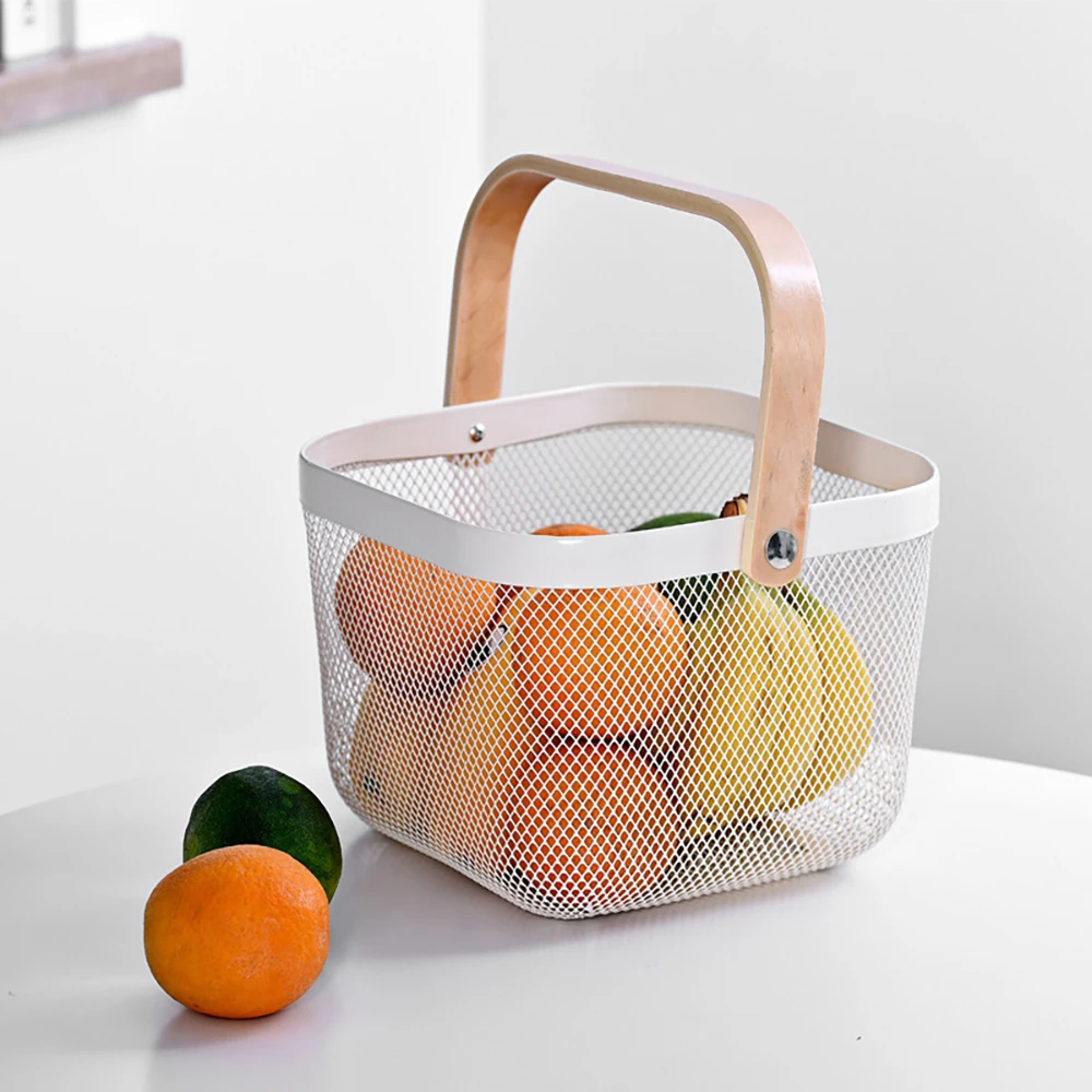 Household Fruit And Vegetable Storage Basket Kitchen Bathroom Storage Basket Rui Shatuo Iron Hand-held Storage Basket
Household Fruit And Vegetable Storage Basket Kitchen Bathroom Storage Basket Rui Shatuo Iron Hand-held Storage Basket