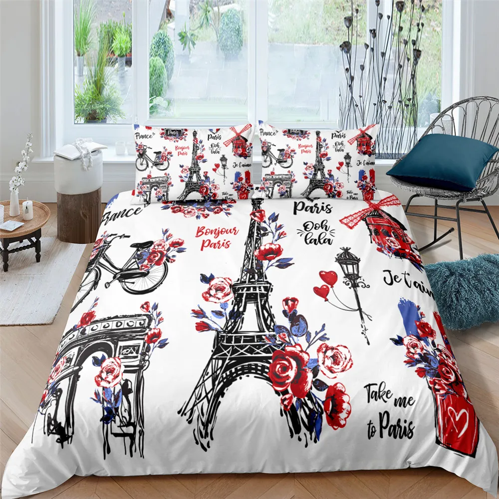 Tower Scenery Bedding Set King Full Queen Size 3D Digital Print 2/3PCS Duvet Cover Set With Pillowcase 
Tower Scenery Bedding Set King Full Queen Size 3D Digital Print 2/3PCS Duvet Cover Set With Pillowcase